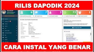 RILIS DAPODIK 2024  CARA INSTAL DAPODIK 2024 YANG BAIK DAN BENAR [upl. by Kleeman]