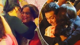 Salman Khan Meets His On Screen Mom Reema Lagoo amp HUG [upl. by Inoj]