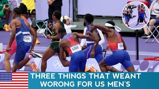 Three things that went wrong for US mens 4x100 relay team [upl. by Eimmak]