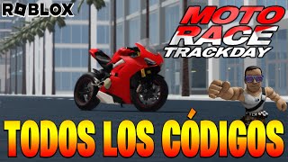 TODOS los CÓDIGOS de 🏍️ MOTO TRACKDAY PROJECT 🏍️ activos Y actualizados  ROBLOX 2023  TilloASR [upl. by Ennovy]