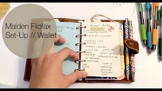 Malden Pocket Filofax Set Up wallet [upl. by Ysiad564]