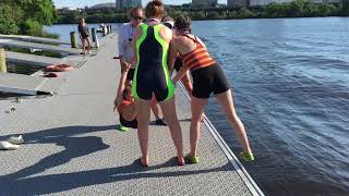 Cromwell Cup 2018 Womens Jr 4 Coxswain Splash [upl. by Ellata]