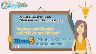 Bruchzahlen multiplizieren und teilen  Klasse 6 ★ Wissen [upl. by Gilson]