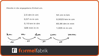 Längeneinheiten umrechnen [upl. by Yliah775]