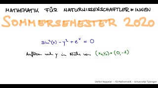 Implizite Funktionen 2  Beispiel nm1 [upl. by Selym]