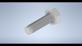 3D Modelling a Bolt on Autodesk Inventor 2021 [upl. by Dorry]