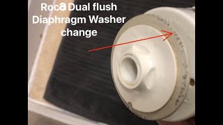 Changing a Roca Toilet dual Flush washer [upl. by Reid]