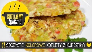 🍴KOLOROWE KOTLETY Z KURCZAKA 🐔 [upl. by Nnaasil]