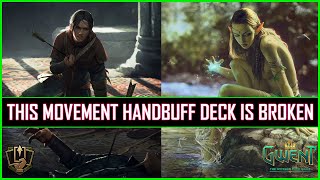 Gwent  This Movement Handbuff Deck is Broken  Powered by Milva amp Aglais [upl. by Mairam]