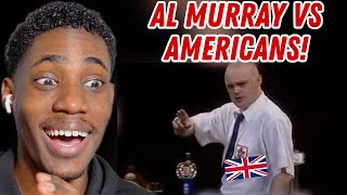 Al Murray vs Americans  FOREIGN REACTS [upl. by Hsirrap276]