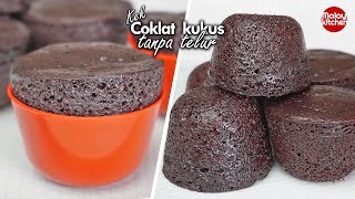 Kek coklat kukus tanpa telur  Sedap dan Mudah tanpa mixer [upl. by Nnylanna]