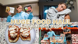 CHATTY VLOG huge food haul cook with me  life update venting session [upl. by Acnairb813]