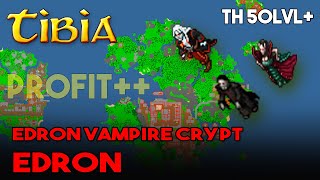 MEGA PROFIT  Tibia  Vampire Crypt  Edron  TH 50 [upl. by Anahoj]