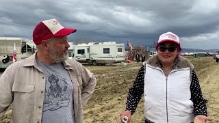 Burning Man attendees make the most of muddy festival ‘The best burn ever’ [upl. by Kassandra224]