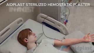 How to use Aidplast Sterilised Hemostatic Pressure Plaster Training Video [upl. by Martica]