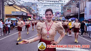 NAGA CITY MILITARY PARADE  MAJORETTES AND MARCHING BAND COMPETITION  PEÑAFRANCIA FESTIVAL 2022 [upl. by Ardnohsed40]