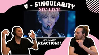 First Time Watching VSingularity  Musicians REACT to Bts [upl. by Salohcim]