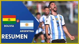 Resumen de Bolivia vs Argentina  12 septiembre 2023  Eliminatorias argentina vs bolivia [upl. by Shifrah]