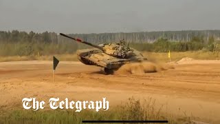 Tanks get lost and smash into each other Russia hosts chaotic International Army Games [upl. by Lilithe]