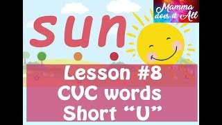 Lesson 8  Three Letter blends  Short quotUquot CVC words  Step by step Learning to Read Phonetically [upl. by Ahcsim]