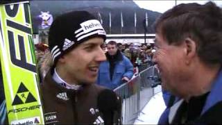 Skisprung TV Interview mit Simon Ammann 4Schanzentournee  01012010 [upl. by Stephania]