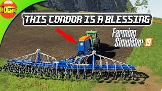 Farming Simulator 19 Plant any crop with this Condor mod Amzon condor multiFruit mod review [upl. by Cadmar46]