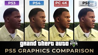 GTA 5 PS5 Comparison  PS5  PC  PS4  PS3 [upl. by Kistner]