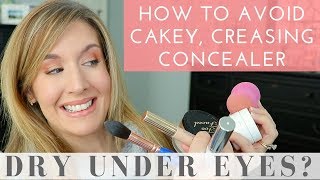 Dry Under Eyes Cakey Concealer Issues 8 Concealer Tips amp Tricks [upl. by Ppilihp]