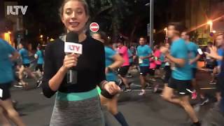 Tel Aviv Night Run returns with 25000 participants [upl. by Sion225]