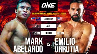 CRAZY FLYING ELBOW 🤯😱 Mark Abelardo vs Emilio Urrutia  Full Fight [upl. by Peadar365]