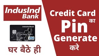 indusind bank atm pin generate online  how to generate indusind bank debit card pin online [upl. by Aihsaei]