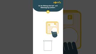 Einlernen eines Hand oder Wandsenders  Somfy smarthome somfy [upl. by Carli280]