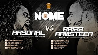 ARSONAL VS BRIZZ RAWSTEEN SMACK URL RAP BATTLE  URLTV [upl. by Leander]