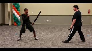 Enclosed Sword Fight Sword vs Dagger [upl. by Yvonner]