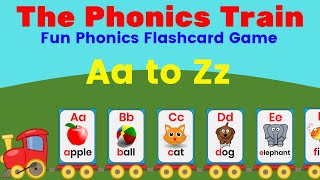 The Phonics Train  English Phonics Flashcard Game  Whats Missing Game [upl. by Eiten928]