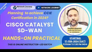 1 Cisco Catalyst SDWAN Training  24Feb2024 1130AM India [upl. by Serica]