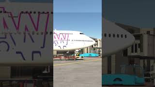 Boeing 747 Wizz airlines ATC request pushback [upl. by Lamphere]