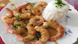 Recette  Gambas à larmoricaine [upl. by Oniskey]