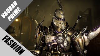 Warframe  Fashion Frame  Vauban Prime  Scrap Knight [upl. by Norvan]