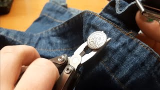 How To Remove Jeans Buttons [upl. by Brita747]