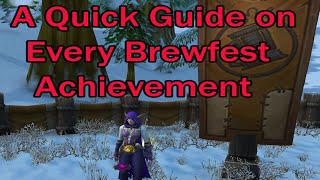 How to Complete All the Brewfest Achievements [upl. by Latsyrcal]