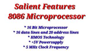 8086 Microprocessor  Salient Features of 8086  MPMC [upl. by Salvay972]