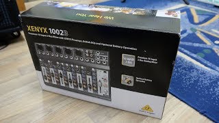 Behringer XENYX 1002B Unboxing and Test [upl. by Partridge]