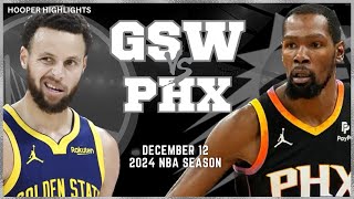 Golden State Warriors vs Phoenix Suns Full Game Highlights  Dec 12  2024 NBA Season [upl. by Leahcam]