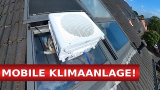 ENDLICH 🥶 Die BESTE mobile Split Klimaanlage für schräge DACHFENSTER in eurer DACHGESCHOSSWOHNUNG [upl. by Gorlin]