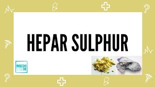 Hepar Sulphur  Mnemonic  Homoeopathy  Materia Medica  Medi Trix [upl. by Laehplar795]