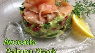 Avocado Salmon Stack cheekyricho [upl. by Hiasi499]