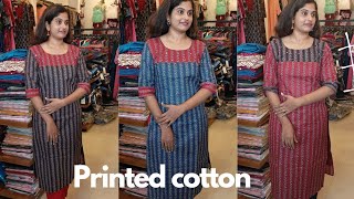 cotton printed kurtiSFstorebyAthira fashion onlineshopping cotton viral kurtis new ❌soldout [upl. by Nobell972]