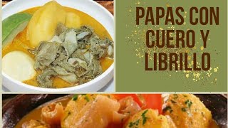 papas con cuero de chancho 🐽 y librillo [upl. by Ahen130]