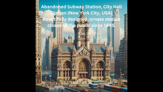 Abandoned Subway Station City Hall Station New York City station closed to the public since 1945 [upl. by Aserehc159]